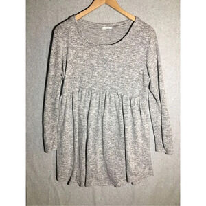 Womens Jodifl Dress Grey Soft Babydoll Style Transitional Weather Long Sleeve